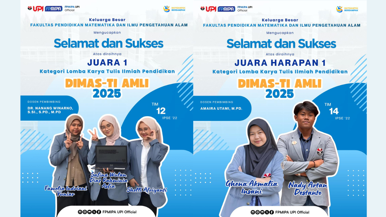 Student Achievements at DIMAS-TI AMLI 2025 Scientific Writing Competition