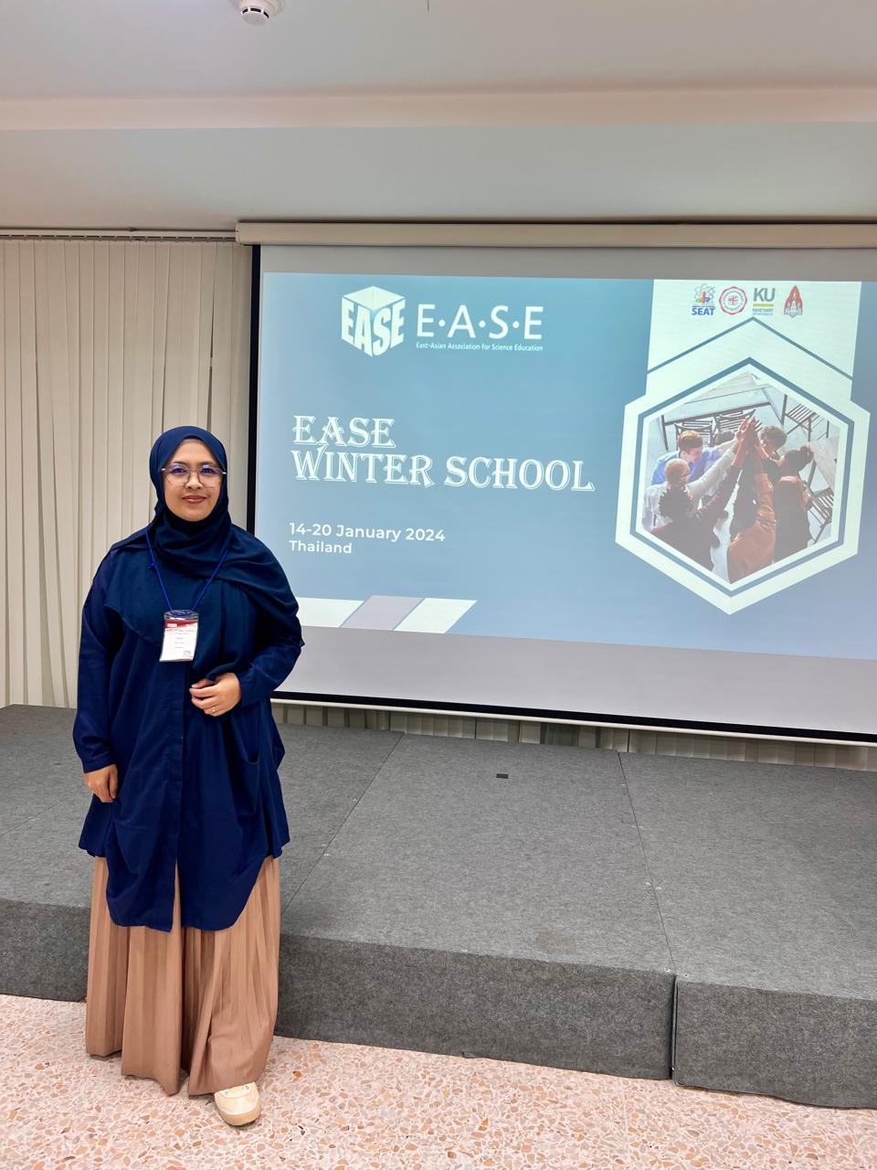 Strengthening Doctoral Research Mobility: Doctoral Candidate Eliyawati Represents UPI at the EASE Winter School in Thailand