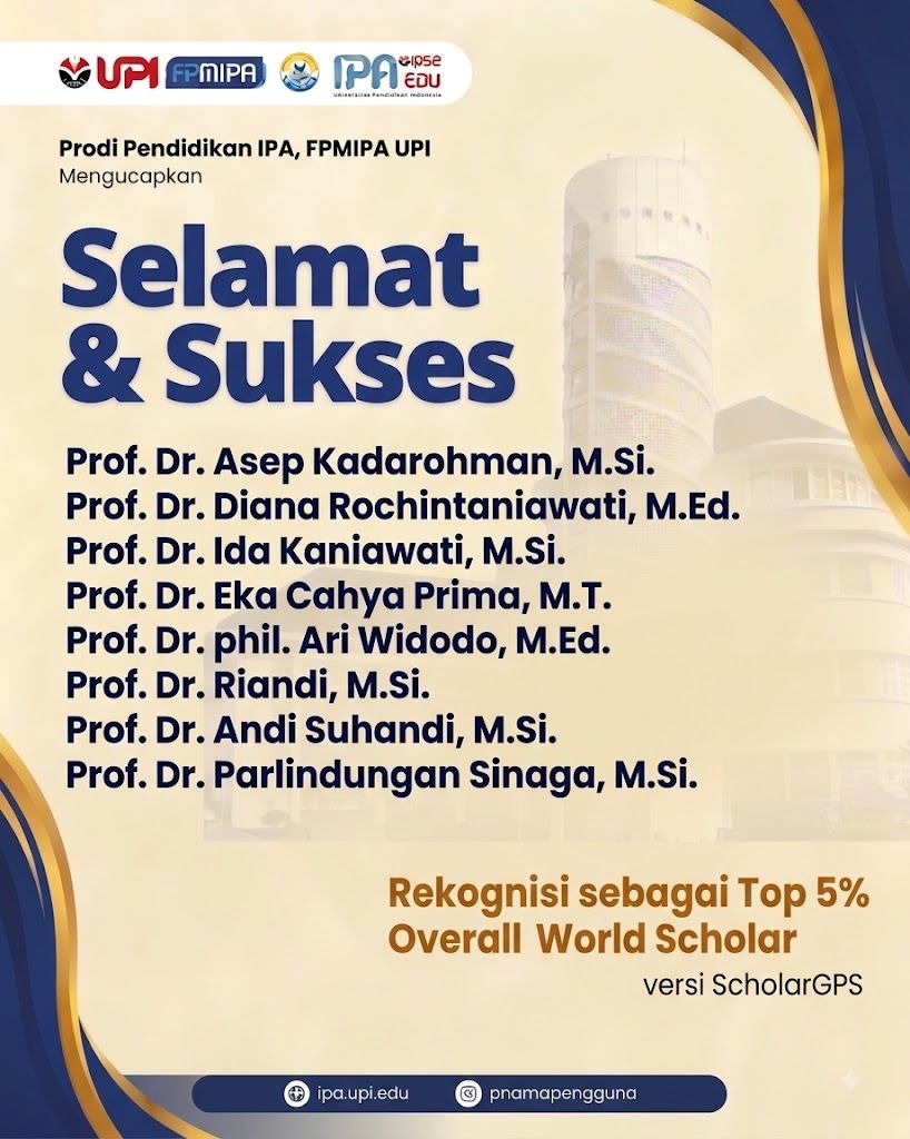 Eight Science Education Professors Named Top 5% Overall World Scholars by ScholarGPS